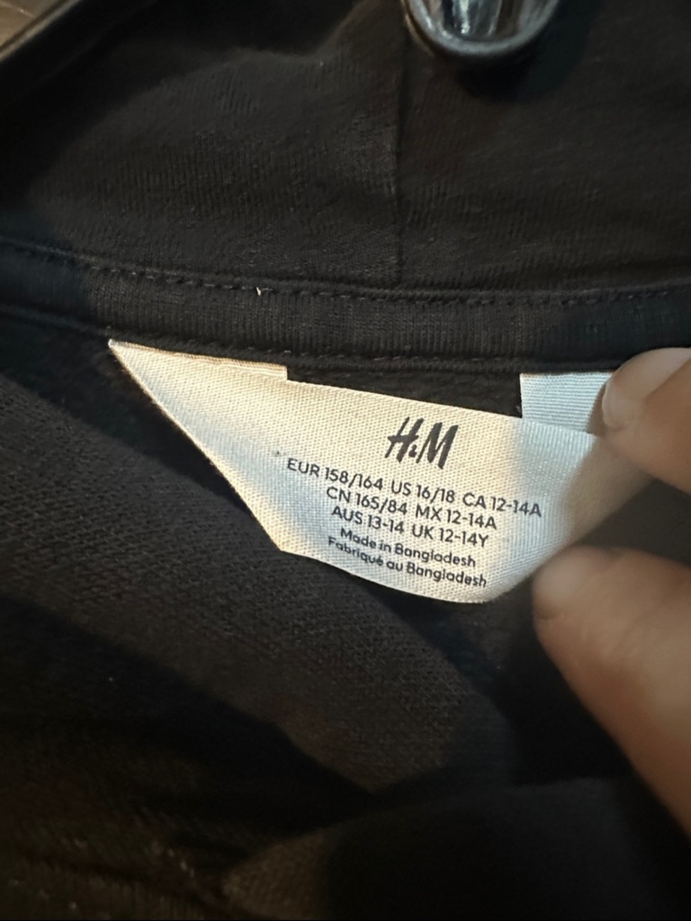 H&M Black Hoodie with Green Controller and Neon Yellow Text - Picture 2 of 2